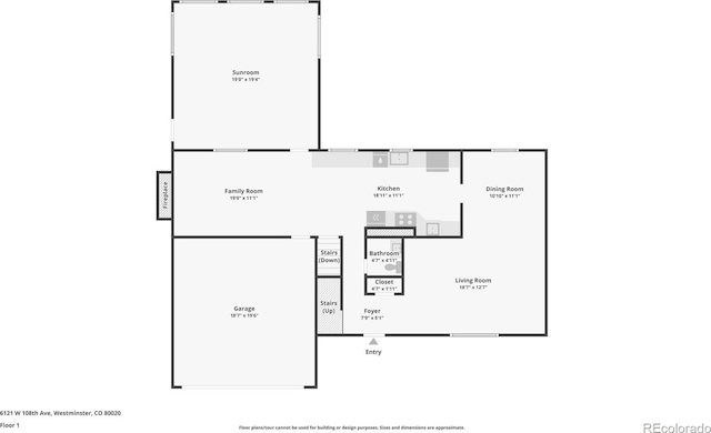 6121 W 108th Ave, Westminster, CO 80020 - view of floor plan / room layout