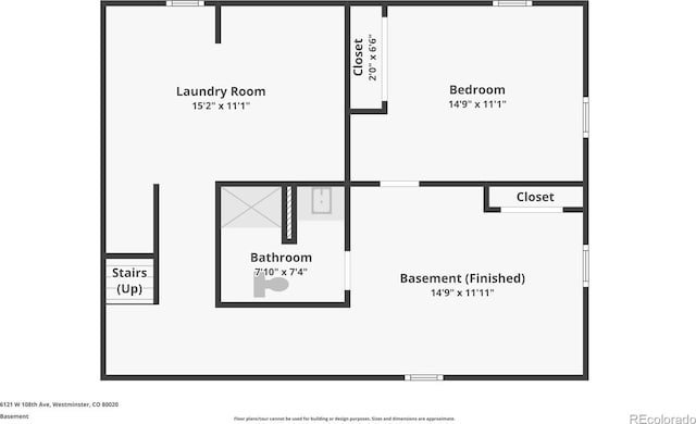 6121 W 108th Ave, Westminster, CO 80020 - view of floor plan / room layout