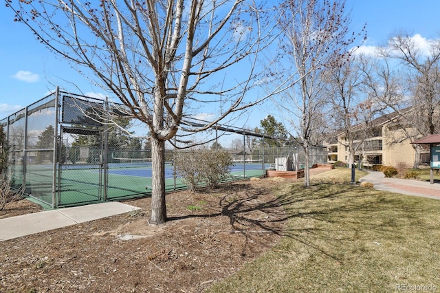 14001 E Marina Dr Unit 603, Aurora, CO 80014 - view of property's community with a tennis court and a gate