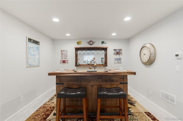 25049 E Alder Dr, Aurora, CO 80016 - indoor dry bar featuring recessed lighting and baseboards