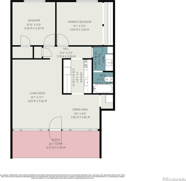 10115 W 25th Ave Unit 1, Lakewood, CO 80215 - floor plan / room layout