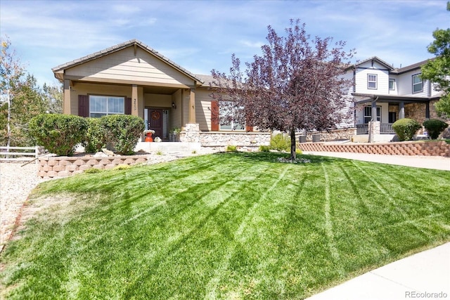 3419 Traver Dr, Broomfield, CO 80023 - view of front of home featuring a front yard and fence