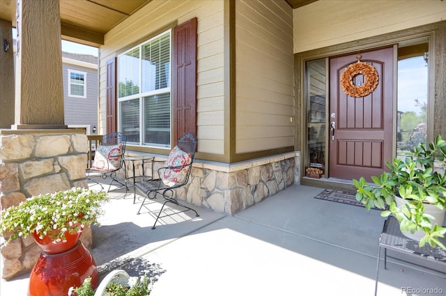 3419 Traver Dr, Broomfield, CO 80023 - entrance to property with covered porch and stone siding