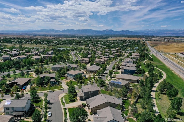 3419 Traver Dr, Broomfield, CO 80023 - aerial view with a residential view and a mountain view