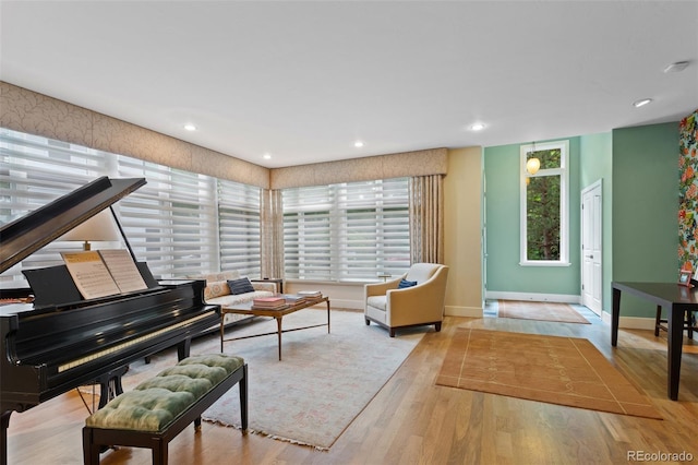 1479 S Clarkson St, Denver, CO 80210 - sitting room featuring wood finished floors and recessed lighting