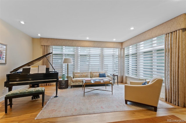 1479 S Clarkson St, Denver, CO 80210 - living room featuring wood finished floors and recessed lighting