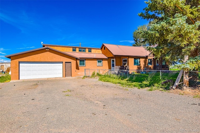 ranch-style house with a garage