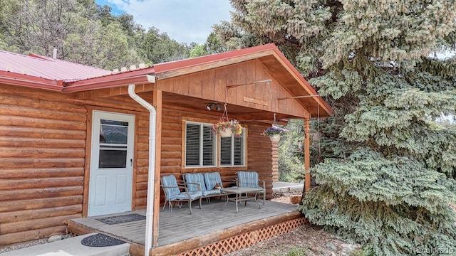 114 Loop Dr, Howard, CO 81233 - view of wooden terrace
