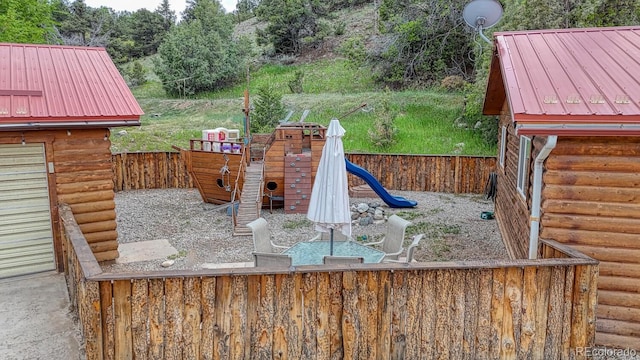 114 Loop Dr, Howard, CO 81233 - view of wooden deck