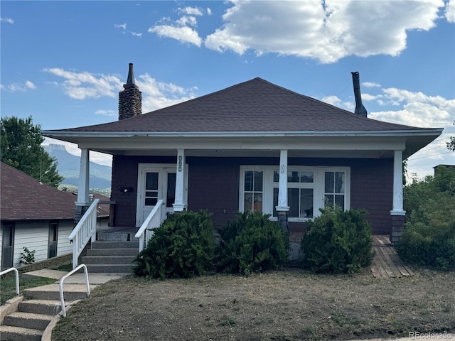 bungalow-style home with covered porch