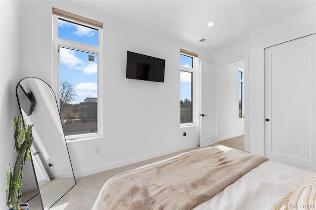 1232 N Yates St Unit 3, Denver, CO 80204 - bedroom with baseboards and recessed lighting