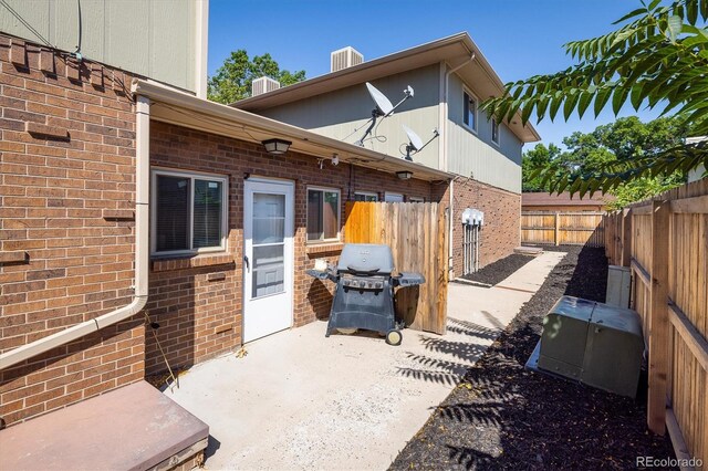 view of patio / terrace featuring grilling area