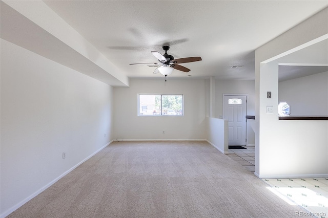 3570 Center Ave, Denver, CO 80219 - spare room featuring light carpet and ceiling fan