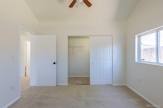 3570 Center Ave, Denver, CO 80219 - unfurnished bedroom featuring carpet, a closet, and a ceiling fan