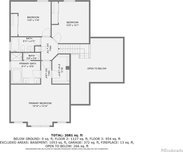 16645 W 2nd Ave, Golden, CO 80401 - view of floor plan / room layout