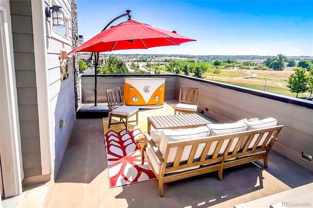 15878 E Broncos Pl, Englewood, CO 80112 - balcony with outdoor lounge area