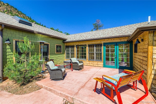 903 High Rd, Manitou Springs, CO 80829 - view of patio with french doors