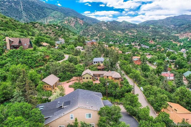 903 High Rd, Manitou Springs, CO 80829 - drone / aerial view of a mountain backdrop