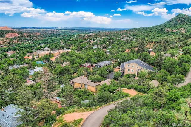 903 High Rd, Manitou Springs, CO 80829 - bird's eye view of a forest