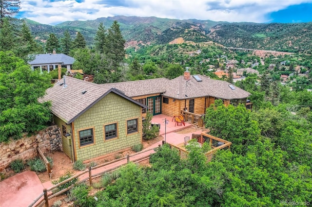 903 High Rd, Manitou Springs, CO 80829 - view from above of property featuring mountains