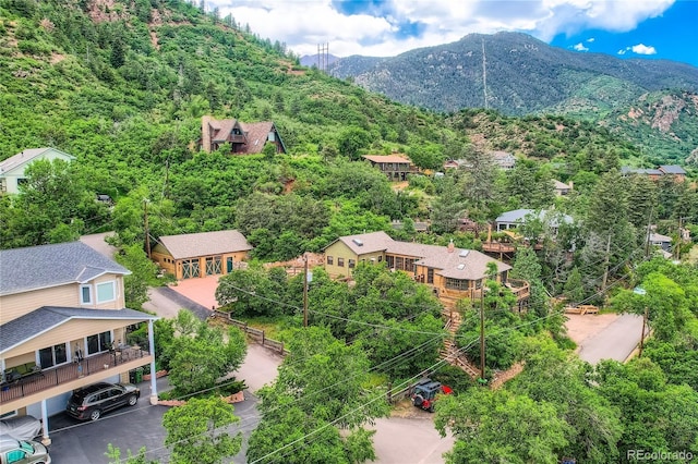 903 High Rd, Manitou Springs, CO 80829 - aerial view of a mountain backdrop