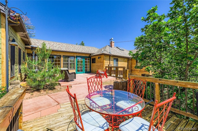 903 High Rd, Manitou Springs, CO 80829 - deck featuring outdoor dining space