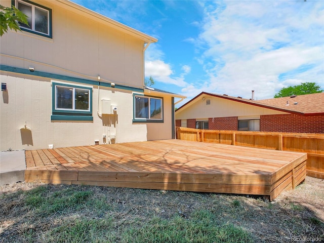 8694 E Eastman Ave, Denver, CO 80231 - rear view of property with a deck