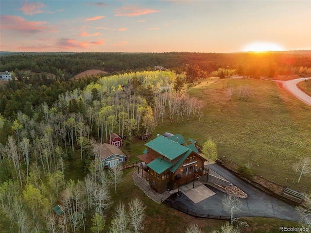 11690 Rampart Range Rd, Woodland Park, CO 80863 - view of subject property featuring a forest