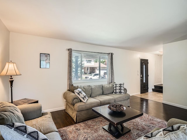 7520 Braun Ct, Arvada, CO 80005 - living area featuring wood finished floors