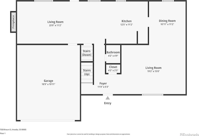 7520 Braun Ct, Arvada, CO 80005 - view of room layout