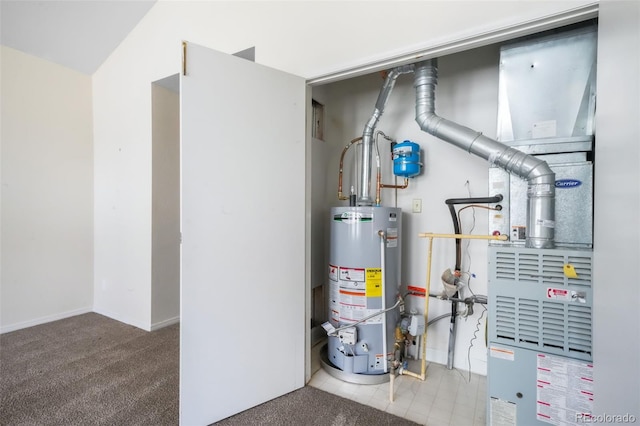 2172 Denton Grv Unit 203, Colorado Springs, CO 80919 - utility room featuring heating unit and gas water heater