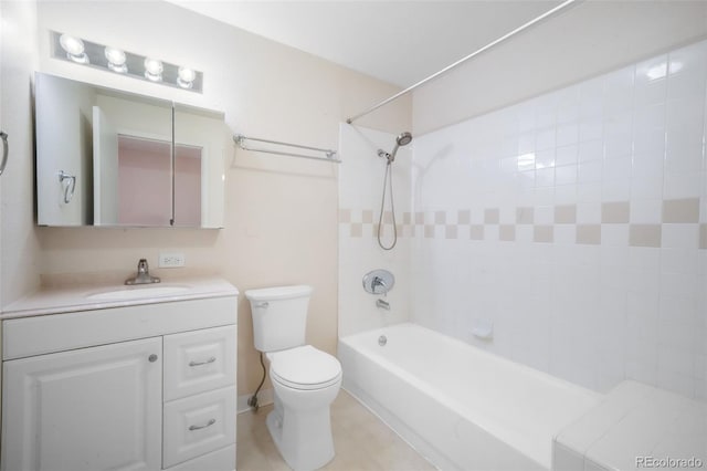 2172 Denton Grv Unit 203, Colorado Springs, CO 80919 - full bathroom with toilet, vanity, and shower / tub combination