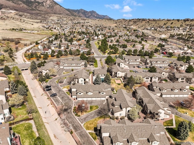 2172 Denton Grv Unit 203, Colorado Springs, CO 80919 - aerial view with a residential view and a mountain view