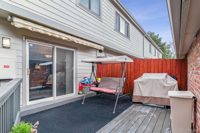 4231 S Fairplay Cir # E, Aurora, CO 80014 - deck featuring grilling area