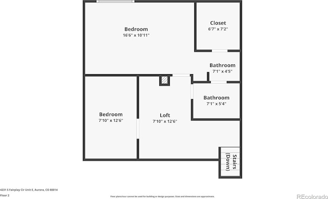 4231 S Fairplay Cir # E, Aurora, CO 80014 - home floor plan