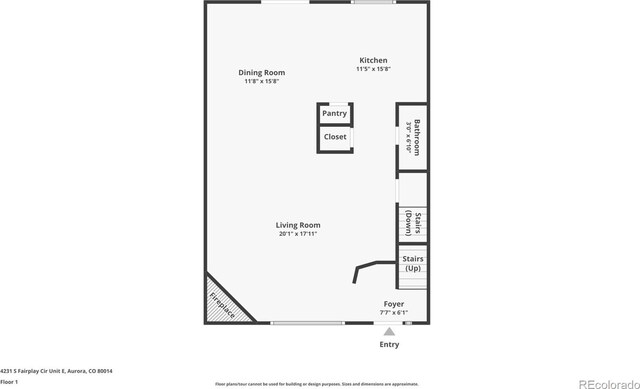 4231 S Fairplay Cir # E, Aurora, CO 80014 - home floor plan