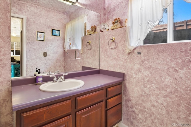 bathroom with vanity