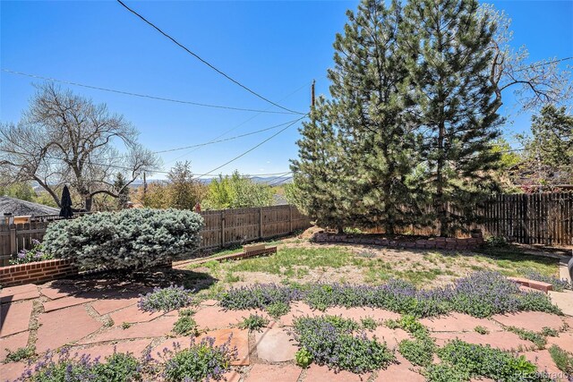 view of fenced backyard