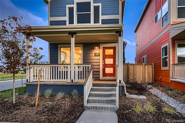 6309 N Hanover St, Denver, CO 80238 - view of front of house featuring a porch