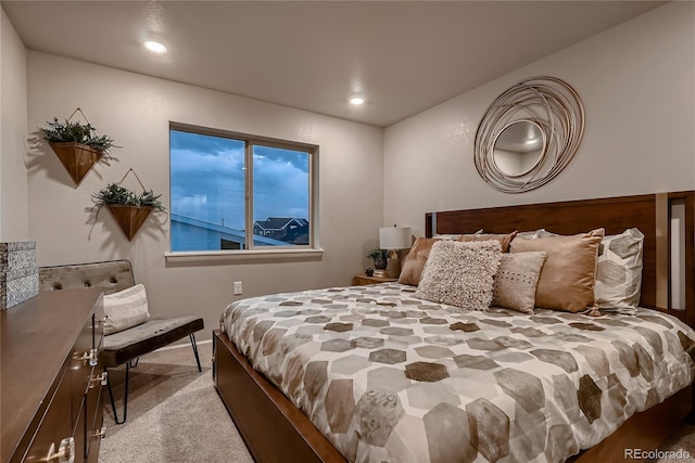 6309 N Hanover St, Denver, CO 80238 - carpeted bedroom featuring recessed lighting