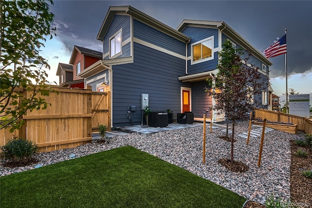 6309 N Hanover St, Denver, CO 80238 - back of property with a patio