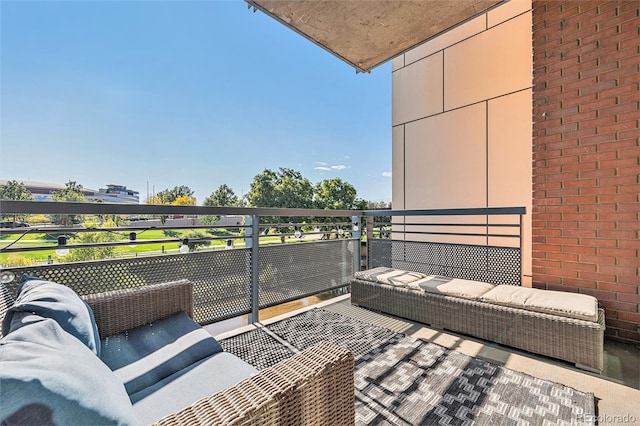 balcony with outdoor lounge area