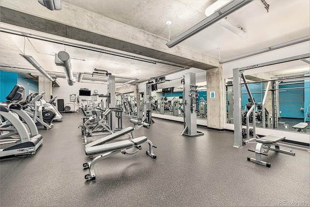 view of exercise room