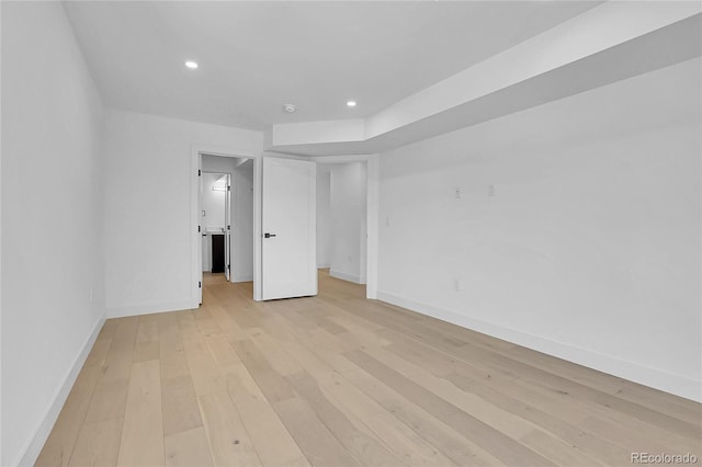 300 S Franklin St, Denver, CO 80209 - unfurnished bedroom with light wood-style flooring and recessed lighting