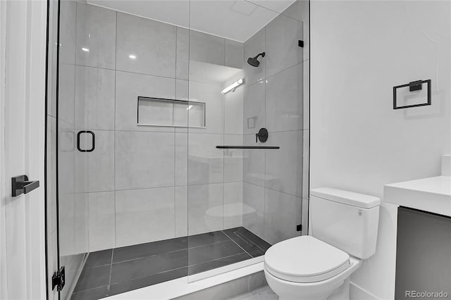 300 S Franklin St, Denver, CO 80209 - full bathroom featuring a shower stall and vanity