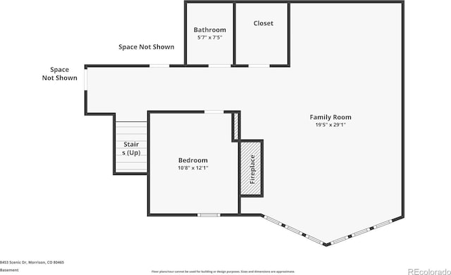 8453 S Scenic Dr, Morrison, CO 80465 - property floor plan