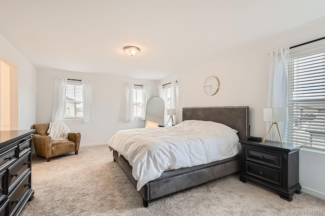 8433 Mount Kataka Loop, Littleton, CO 80125 - bedroom with baseboards, multiple windows, and light colored carpet