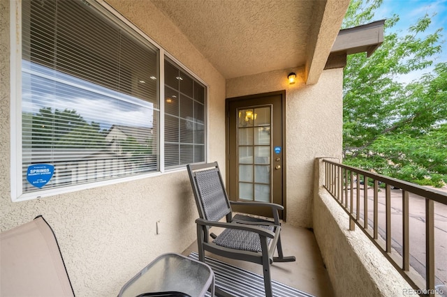 view of balcony