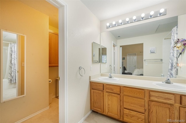 bathroom featuring vanity