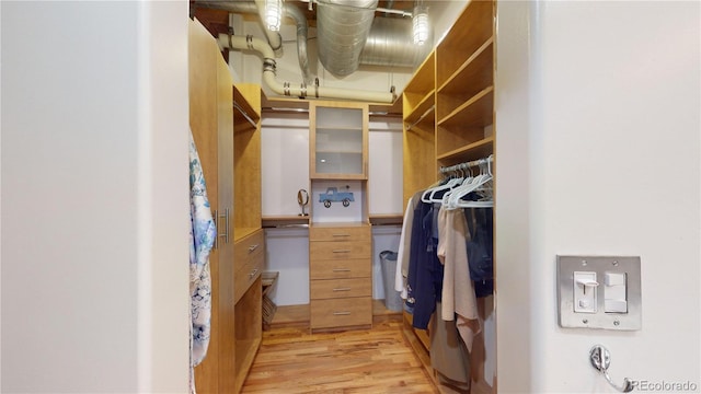 1745 Wazee St Unit 4H, Denver, CO 80202 - walk in closet featuring light wood-type flooring